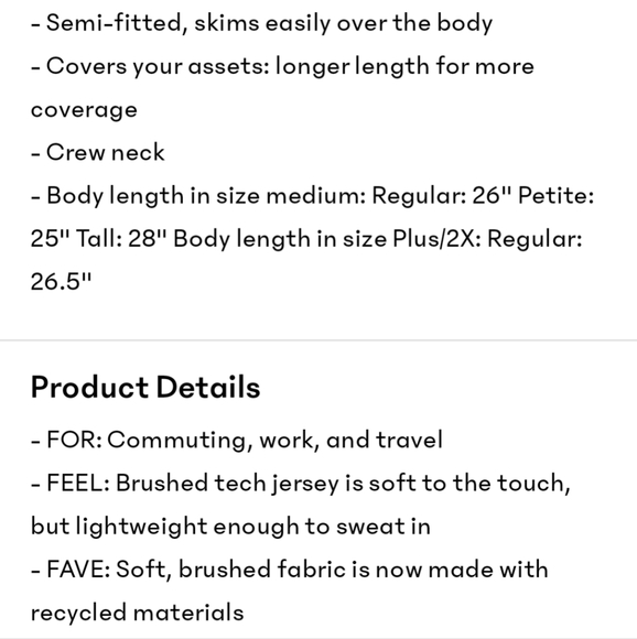 🌸 Athleta Uptempo Tee in Black Heather - Super Soft & NWT - Picture 14 of 16